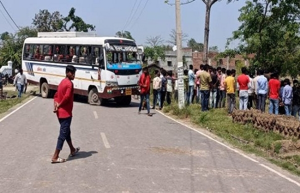 مظفر پور میں مسافر بس نے ایک معصوم کو روندا، موقع پر ہی موت