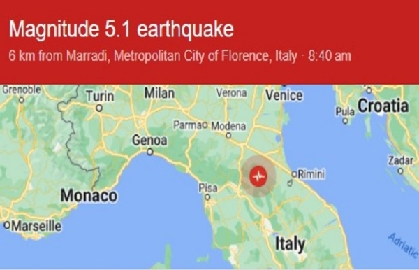 Earthquake in Italy, people ran away leaving their beds