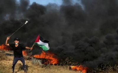 آتش گیرغبارے چھوڑنے کا الزام،اسرائیل کی غزہ کی پٹی پر بمباری