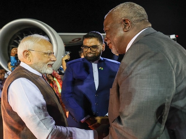 Indian Prime Minister Modi arrived in Guyana