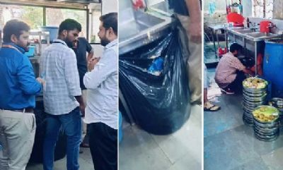 حیدرآباد کے کئی کھانے کے مقامات پرفوڈسیفٹی کی خلاف ورزی، کئی غذائی اشیاتلف