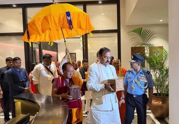 Keshav Maurya leaves for Russia with Buddha remains
