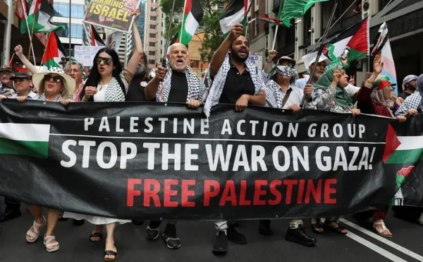 سڈنی میں فلسطینیوں کے حق میں ریلی، ہزاروں افراد کی شرکت