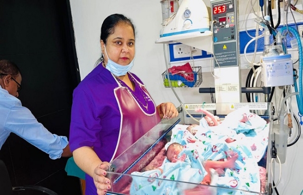 موتیہاری میں ایک خاتون نے ایک ساتھ دیا چار بچوں کو جنم