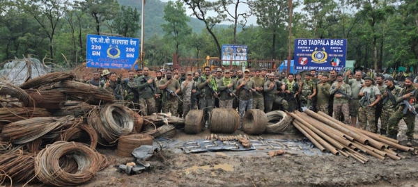 Explosives material and 5 IEDs from Naxalites in Bijapur, Chhattisgarh