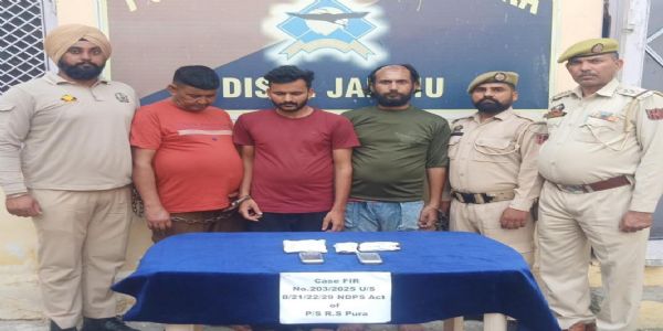 جموں پولیس نے منشیات فروشوں کے ایک بڑے نیٹ ورک کو بے نقاب کیا