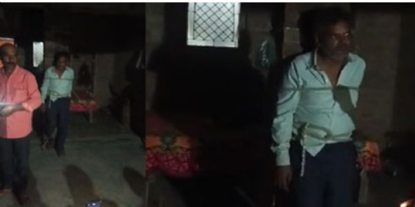 سسرال والوں کا تشدد! شوہر کو کھمبے سے باندھا - ویڈیو وائرل، گاؤں میں ہنگامہ