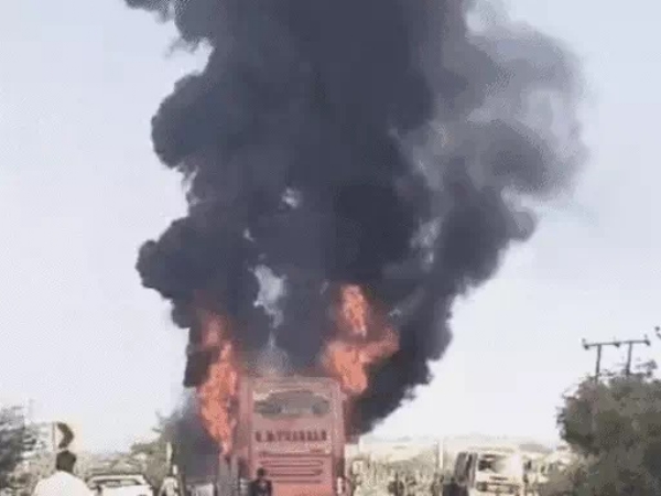 جیسلمیر بس میں آگ لگنے سے مرنے والوں کی تعداد بڑھ کر 25 ہو گئی