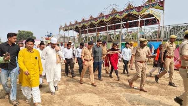 DM and SP inspects security arrangements for Jhadishah Fair