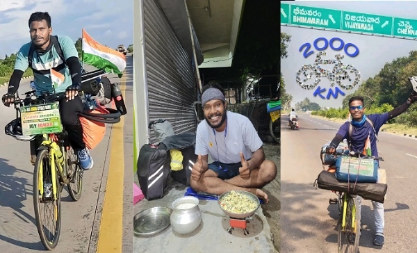 Amrit Kisku returns home after 24,000-km bicycle journey