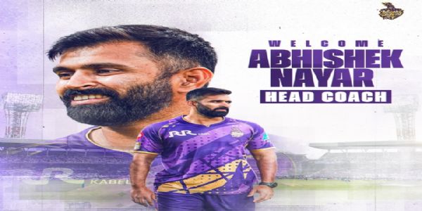 ابھیشیک نائر کولکاتا نائٹ رائیڈرز کے نئے ہیڈ کوچ مقرر