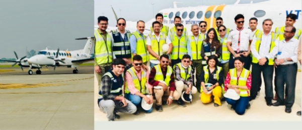 نوئیڈا بین الاقوامی ہوائی اڈے پر کیلیبریشن ٹیسٹنگ شروع نوئیڈا بین الاقوامی ہوائی اڈے پر کیلیبریشن ٹیسٹنگ شروع