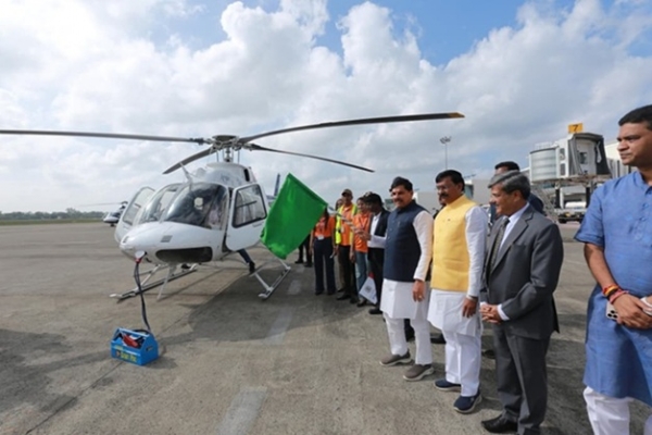 وزیر اعلیٰ ڈاکٹر موہن یادو نے پی ایم شری ٹورازم ہیلی کاپٹر سروس کا افتتاح کیا۔