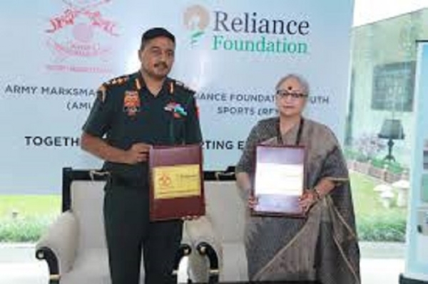 آرمی مارکس مین شپ یونٹ اور ریلائنس فاونڈیشن نے شوٹنگ پروگرام کو مضبوط بنانے کے لیے ہاتھ ملایا آرمی مارکس مین شپ یونٹ اور ریلائنس فاونڈیشن نے شوٹنگ پروگرام کو مضبوط بنانے کے لیے ہاتھ ملایا