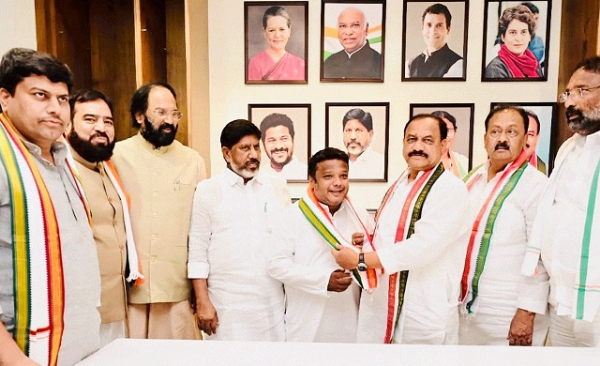 محمد انور این سی پی امیدوار حلقہ اسمبلی جوبلی ہلز کی کانگریس پارٹی میں شمولیت