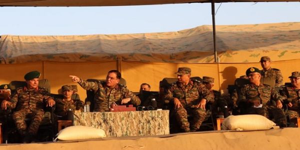 جی او سی نے مشق اکھنڈ پرہار کے دوران کونارک کور کی آپریشنل تیاریوں کا جائزہ لیا