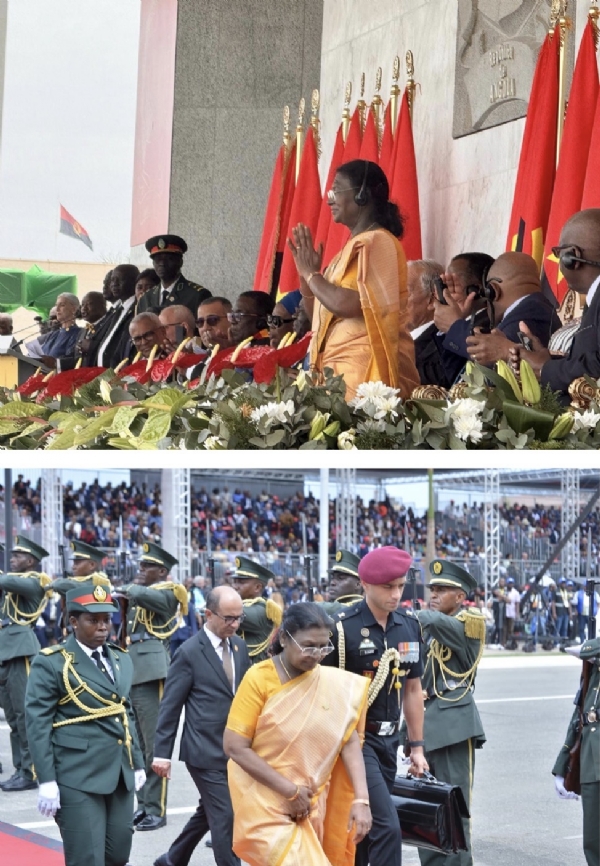 صدر جمہوریہ دروپدی مرمو نے انگولا کی 50 ویں یوم آزادی کی تقریبات میں شرکت کی