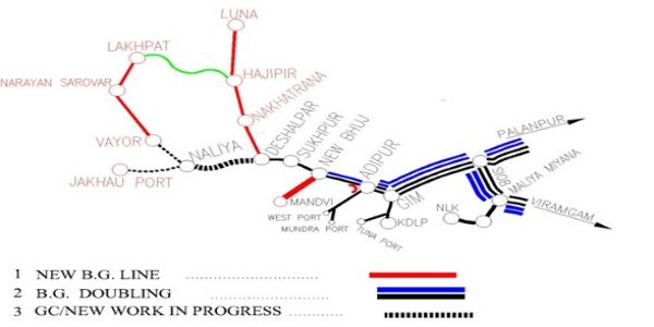 گجرات کے کچھ علاقے میں چار نئی ریلوے لائنیں تعمیر کی جائیں گی، مرکزی کابینہ نے منظوری دی