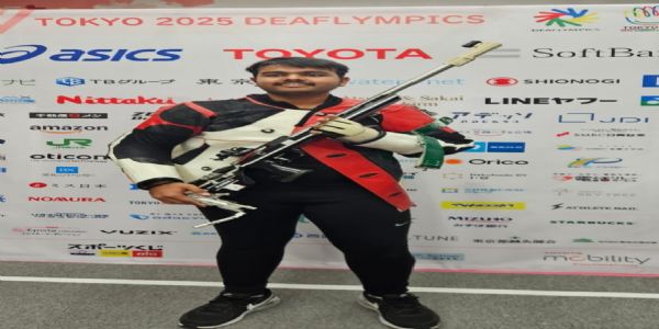 ٹوکیو سمر ڈیف اولمپکس: ابھینو دیسوال اور پرانجلی دھومل نے ایئر پسٹل مکسڈ ٹیم ایونٹ میں گولڈ جیتا