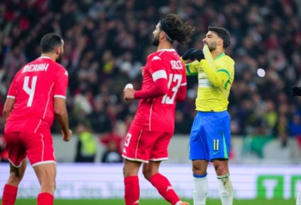 برازیل اور تیونس کے درمیان دوستانہ میچ 1-1 سے ڈرا