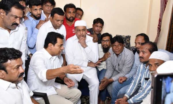 سعودی عرب بس حادثہ، کے ٹی آر کی متاثرین کے افراد خاندان سے ملاقات