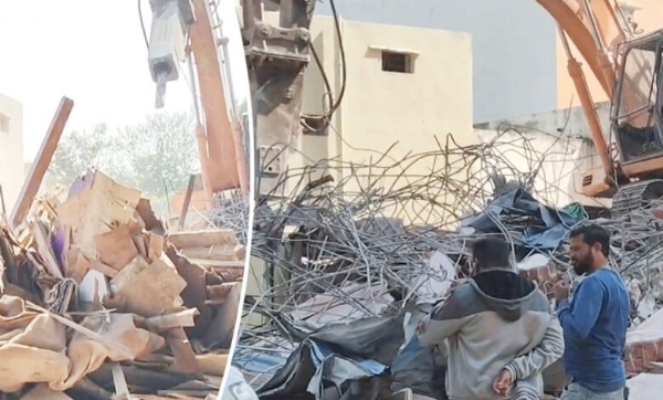 شاستری پورم میں حیڈرا کی بڑی کارروائی، بم رکن الدولہ لیک بفر زون میں دوبارہ غیر قانونی تعمیرات کا انہدام