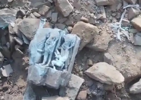 مدھیہ پردیش کے ساگر ضلع میں مسجد کی زمین میں کھدائی کے دوران بھگوان رام کی مورتی ملی