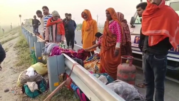 بہار میں زائرین سے بھری بس 20 فٹ گہری کھائی میں گری، ایک ہلاک، 25 زخمی