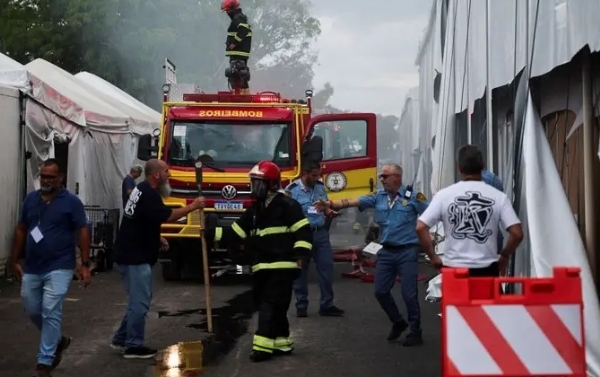 سی او پی 30 موسمیاتی مذاکرات کے پویلین میں آتشزدگی