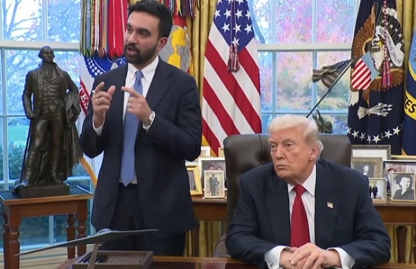 وائٹ ہاوس میں امریکی صدر ٹرمپ اور نیویارک کے نو منتخب میئر ممدانی کی ملاقات