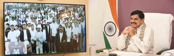 وزیر اعلیٰ ڈاکٹر یادو نے ’ون اندور-رن اندور‘ میراتھن سے ورچوئلی خطاب کیا