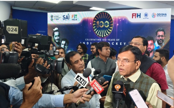 7 نومبر کو ملک کے 550 سے زیادہ اضلاع میں 1400 سے زیادہ ہاکی ٹورنامنٹ منعقد ہوں گے: منڈاویہ