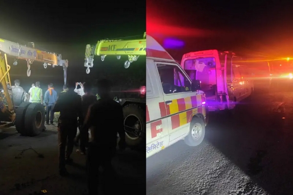 مدھیہ پردیش کے بھیروگھاٹ میں بس اور کار میں ٹکر، گہری کھائی میں گری بس، تین افراد ہلاک مدھیہ پردیش کے بھیروگھاٹ میں بس اور کار میں ٹکر، گہری کھائی میں گری بس، تین افراد ہلاک