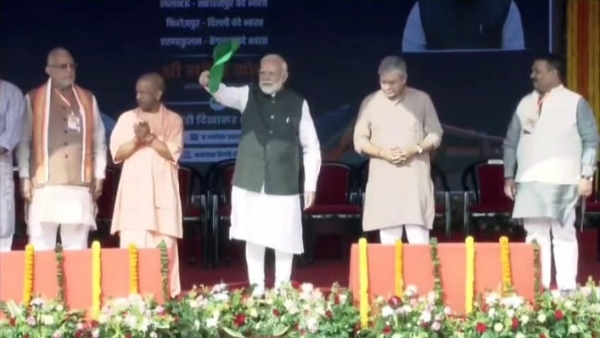 Varanasi receives its 8th Vande Bharat train, flagged off by PM Modi Varanasi receives its 8th Vande Bharat train, flagged off by PM Modi