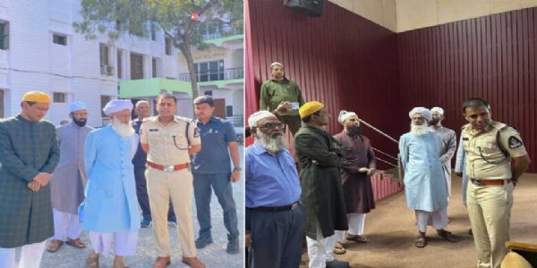 ڈی سی پی ساؤتھ زون نے کیا جامعہ نظامیہ کا دورہ، ادارے کی کارکردگی سے ہوئے بے حد متاثر