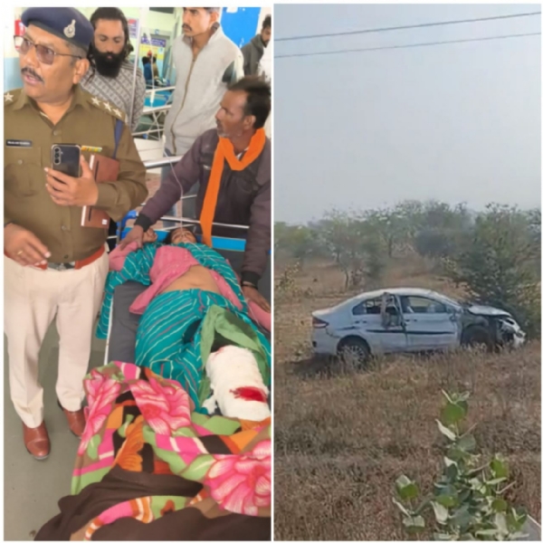 راج گڑھ: کھاٹو شیام مندر کا درشن کرنے جارہی خواتین کو کار نے ماری ٹکر دو خواتین کی موت اور تین زخمی راج گڑھ: کھاٹو شیام مندر کا درشن کرنے جارہی خواتین کو کار نے ماری ٹکر دو خواتین کی موت اور تین زخمی