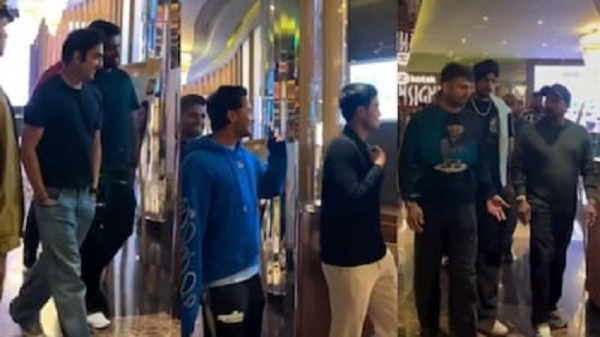 لکھنو کے فینکس پلاسویو مال میں فلم دیکھنے پہنچے ہندوستانی کرکٹ ٹیم کے کھلاڑی۔ لکھنو کے فینکس پلاسویو مال میں فلم دیکھنے پہنچے ہندوستانی کرکٹ ٹیم کے کھلاڑی۔