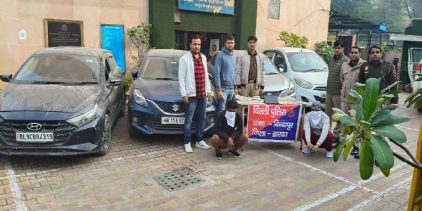 دوارکا پولس کی بڑی کامیابی: دو بدنام زمانہ گاڑی چور گرفتار