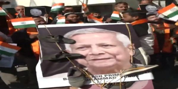 بنگلہ دیش میں ہندو نوجوان کے لنچنگ کے واقعے پر جموں میں احتجاج