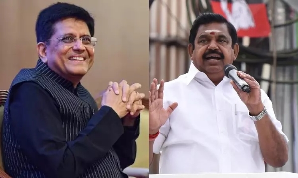 پیوش گوئل آج چنئی کا دورہ کریں گے، پلانی سوامی سے بات چیت کریں گے