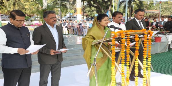 بھوپال: منترالیہ میں گڈ گورننس ڈے منایا گیا، ریاستی وزیر گوڑ نے حلف دلایا