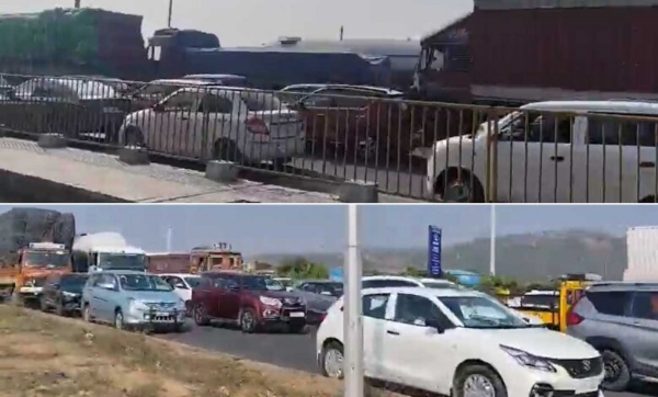 تعطیلات میں حیدرآباد–وجئے واڑہ شاہراہ پر شدید ٹریفک جام