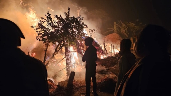 شارٹ سرکٹ سے لگی آگ ، لاکھوں مالیت کااملاک جل کر خاکستر