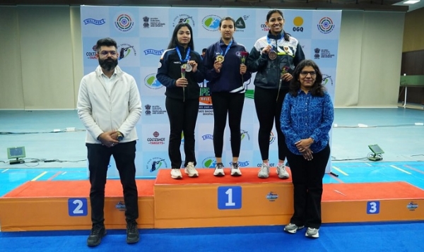 نیشنل شوٹنگ چمپئن شپ: تلوتما سین اور ریتوپرنا دیشمکھ نے گولڈ میڈل جیتا