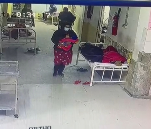 شہید نرمل مہتو میڈیکل کالج اور اسپتال سے نومولود بچہ چوری، واقعہ سی سی ٹی وی میں قید