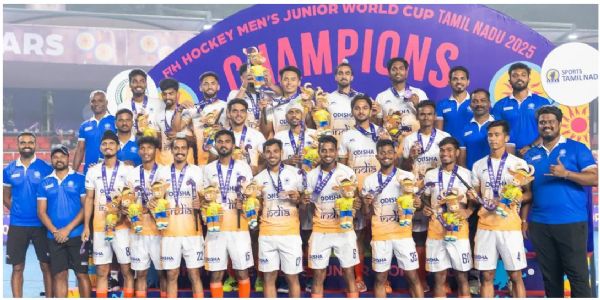 (اختتامی سال2025) ہندوستانی جونیئر مردوں کی ہاکی ٹیم نے 2025 میں دو اہم تمغے جیتے