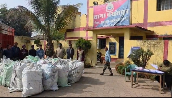 چھتیس گڑھ-یوپی سرحد پر منشیات کی اسمگلنگ کے بڑے ریکیٹ کا پردہ فاش، تقریباً 6 کروڑ روپے کا گانجہ ضبط