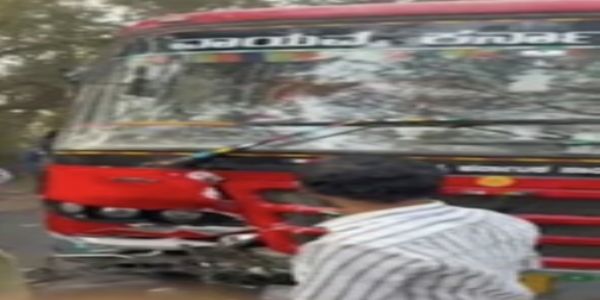 دھارواڑ ضلع میں بس اور بائک کے تصادم میں دو کی موت، بچہ شدید زخمی