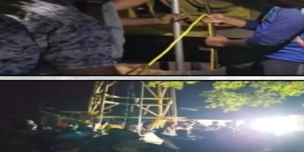 کچھ میں نوجوان 150 فٹ گہرے بورویل میں گر گیا، 9 گھنٹے بعد مردہ پایا گیا۔