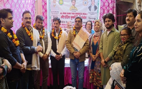 آل انڈیا یونانی طبّی کانگریس کا 140 واں مفت یونانی میڈیکل کیمپ دکھن پوری میں لگایا گیا